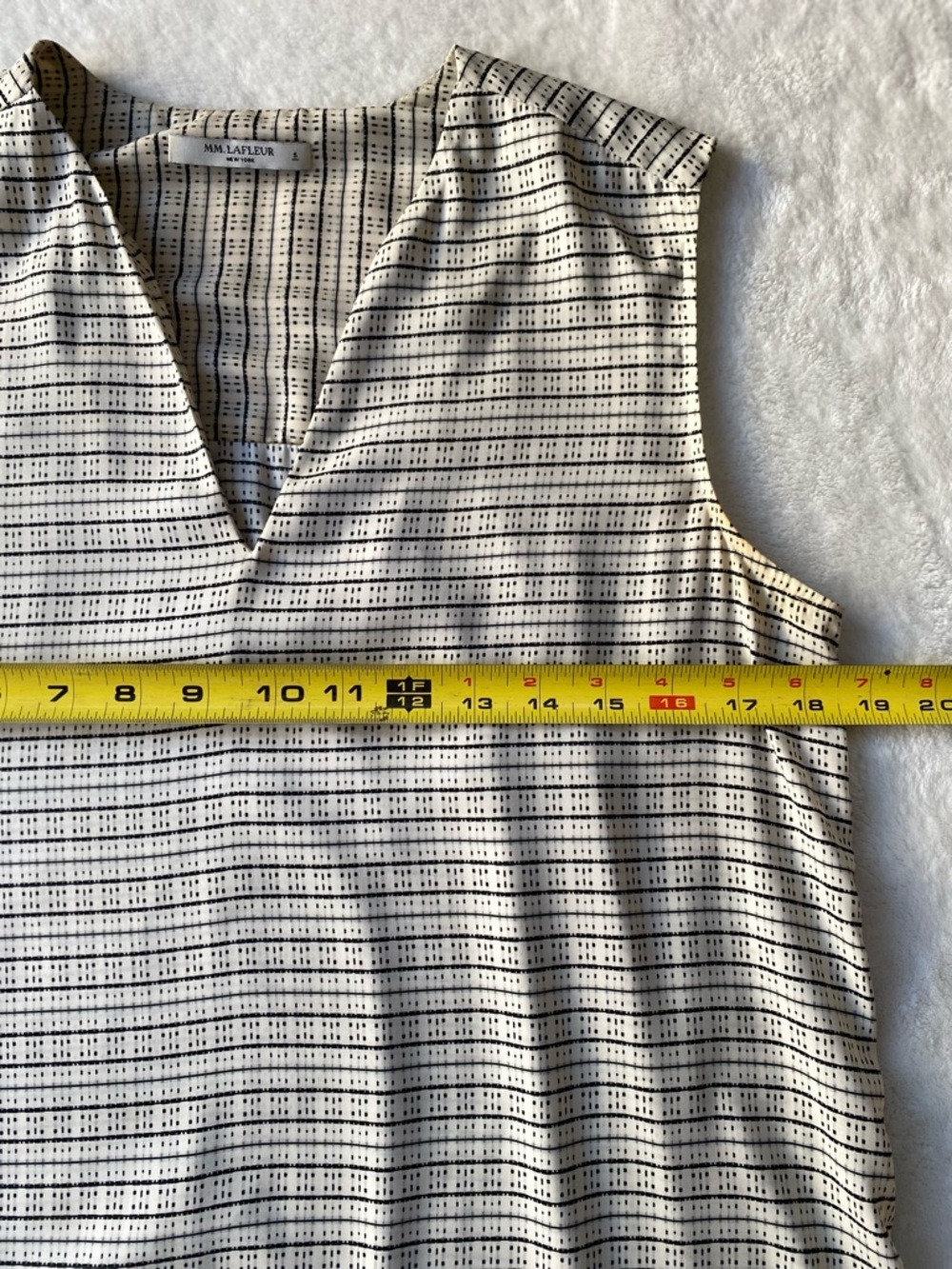 M.M.LaFleur "The Lagarde" Top - Morse Code Print Size Small - Picture 5 of 10